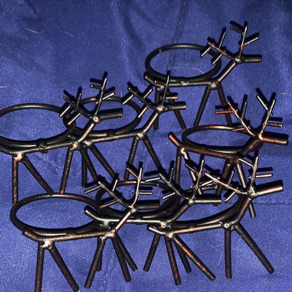 🎄REINDEER Rustic Napkin Rings - Picture 3 of 4